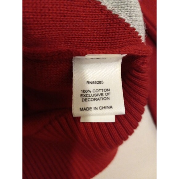 Express Mens Grey/black/red Argyle V-Neck Pullover Sweater Size‎ Small - Picture 8 of 13